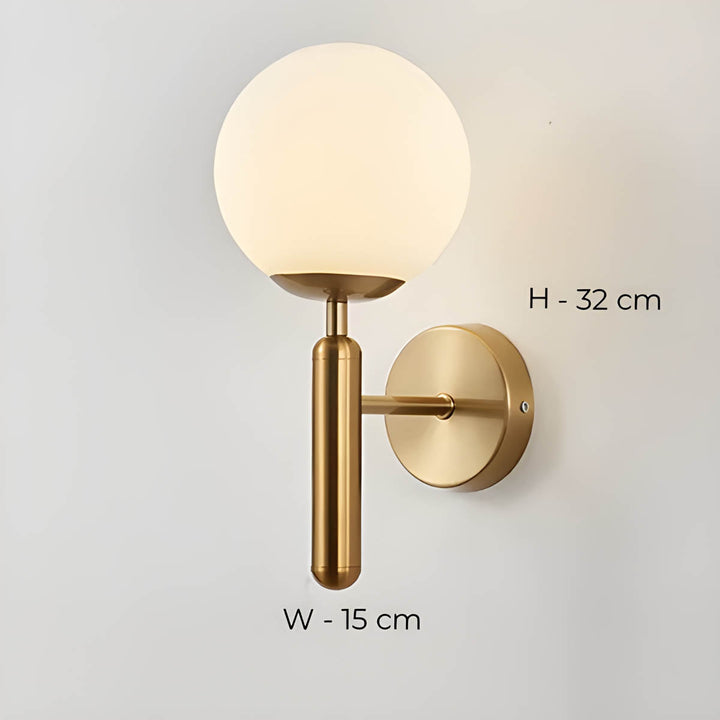 Lampa ścienna Clair z przetworzonego szkła