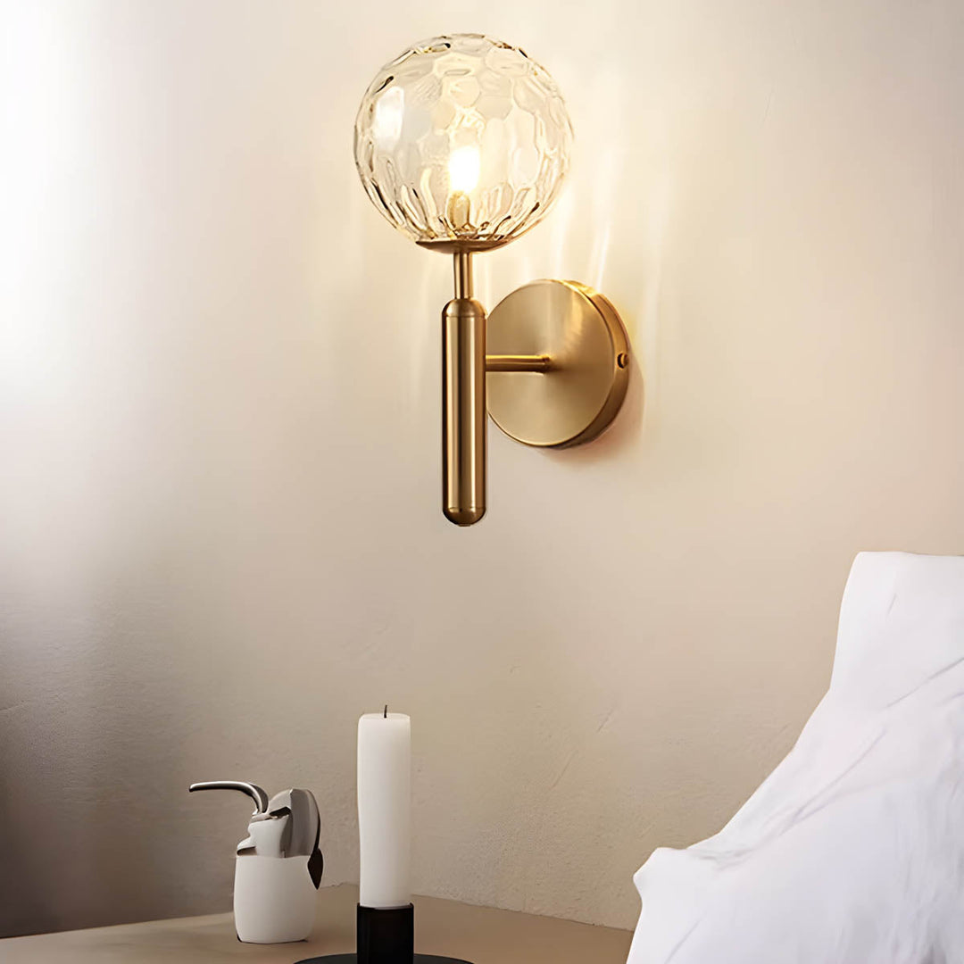 Lampa ścienna Clair z przetworzonego szkła