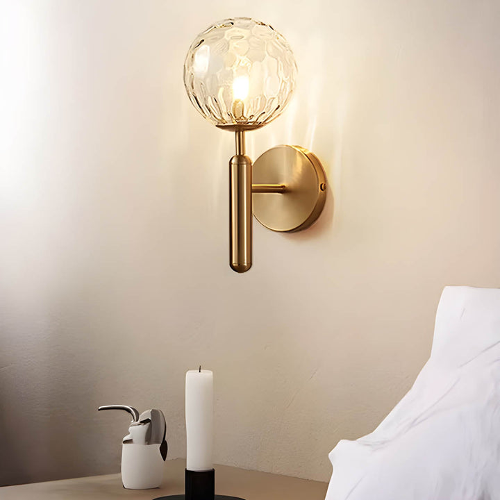 Lampa ścienna Clair z przetworzonego szkła