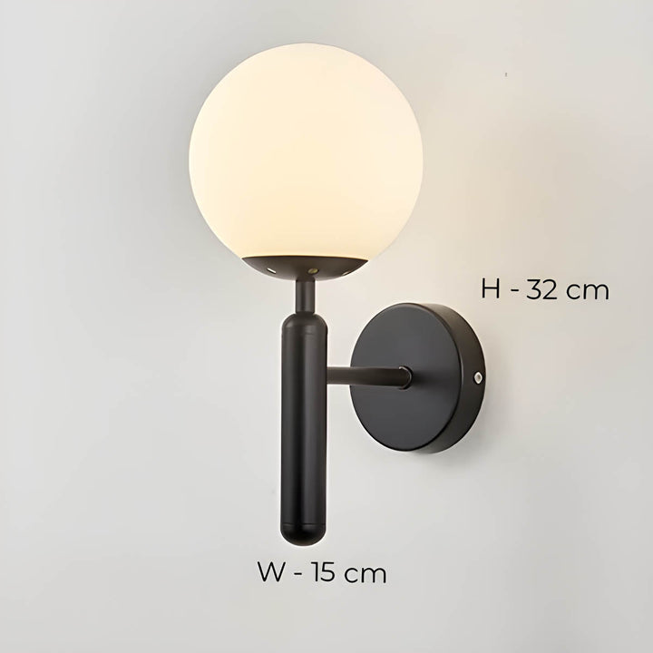 Lampa ścienna Clair z przetworzonego szkła