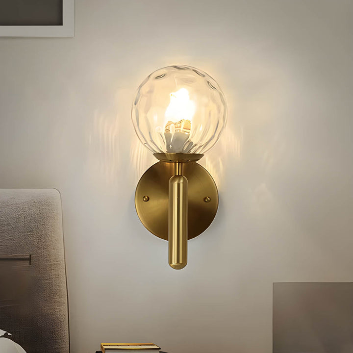 Lampa ścienna Clair z przetworzonego szkła