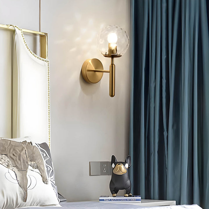 Lampa ścienna Clair z przetworzonego szkła