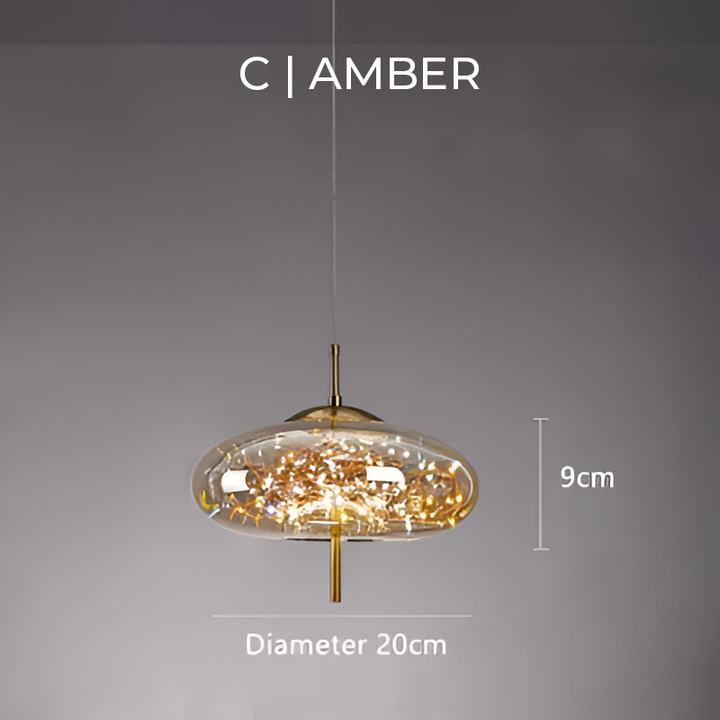 Essence | Wykwintna Lampa Wisząca z Ciemnego Szkła