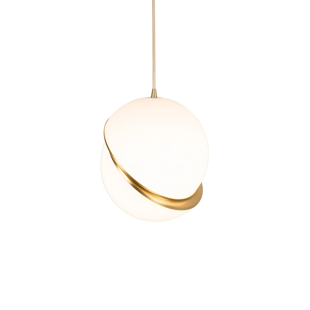 Lampa wisząca w kształcie półksiężyca