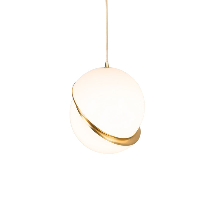 Lampa wisząca w kształcie półksiężyca