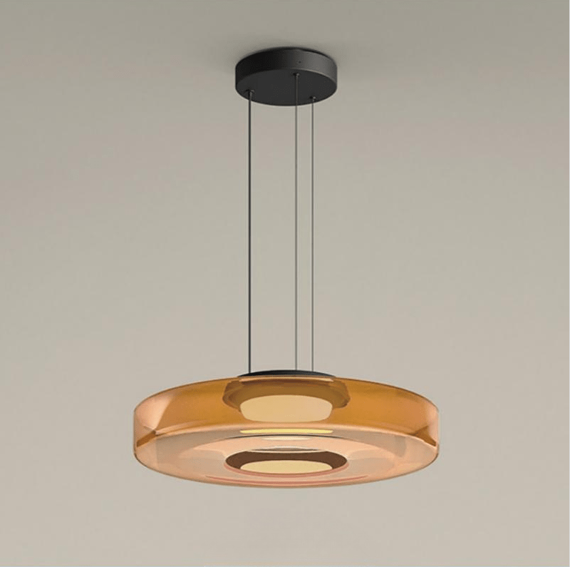 Szklane lampy wiszące w stylu Bauhaus