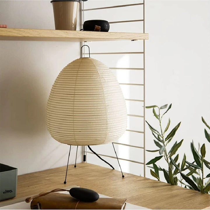 Japońska lampa wykonana z papieru ryżowego - Lampa z papieru ryżowego