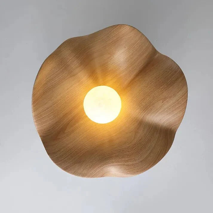 Skandynawska lampa sufitowa Lotus z żywicy