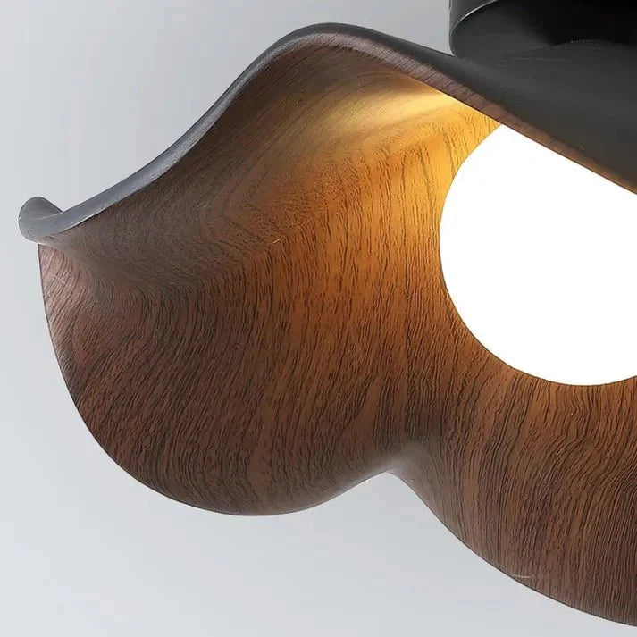 Skandynawska lampa sufitowa Lotus z żywicy