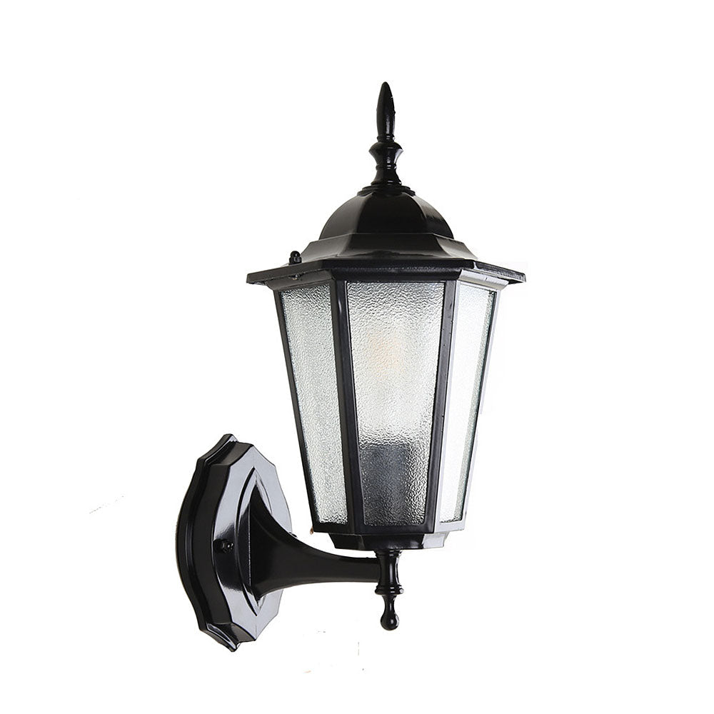 Retro Szklana Zewnętrzna Lampa Ścienna do Ogrodu