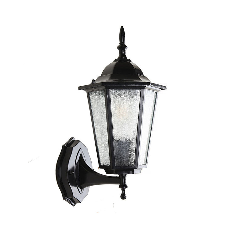 Retro Szklana Zewnętrzna Lampa Ścienna do Ogrodu