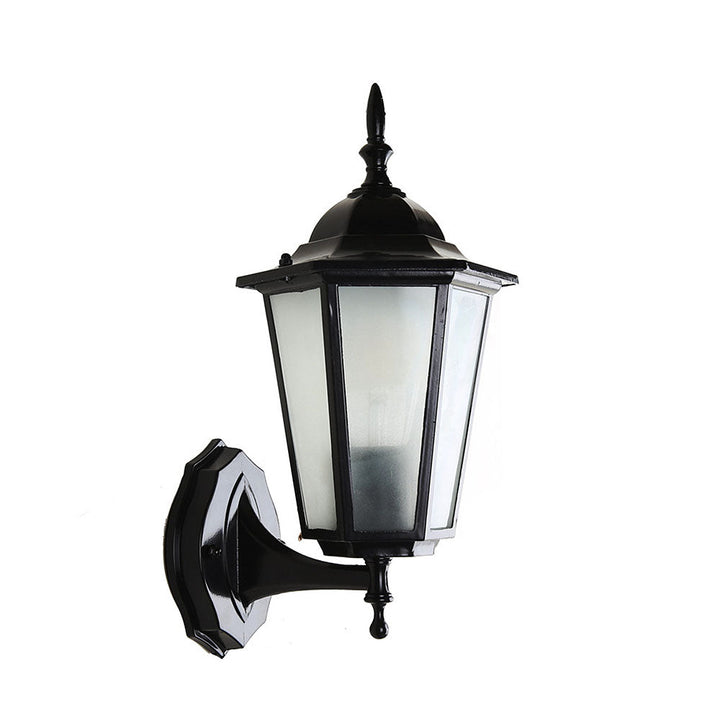 Retro Szklana Zewnętrzna Lampa Ścienna do Ogrodu