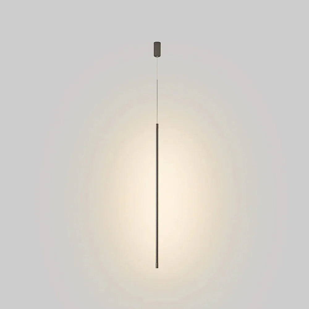 Minimalistyczna długa lampa wisząca LED z aluminium