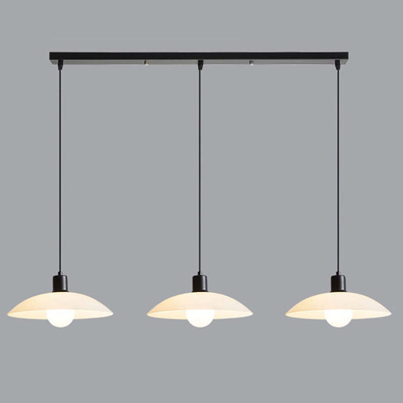 Minimalistyczna Biała Szklana Lampa Wisząca