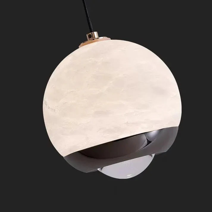 Nordycka Marmurowa Lampa Wisząca z Alabastru