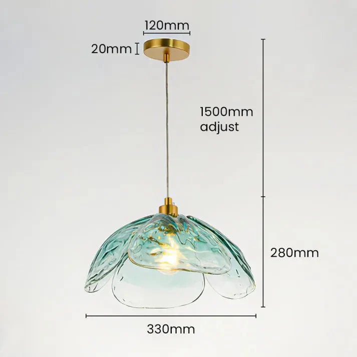 Kreatywna Lampa Wisząca w Kształcie Płatków Kwiata na Stolik Nocny