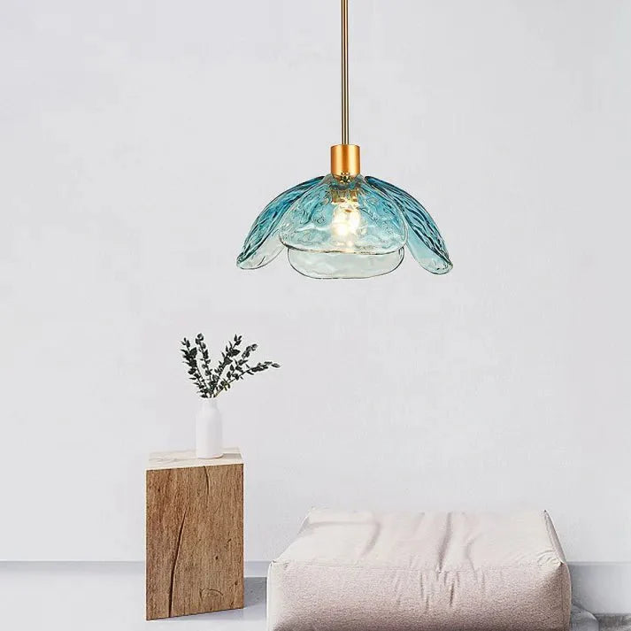 Kreatywna Lampa Wisząca w Kształcie Płatków Kwiata na Stolik Nocny