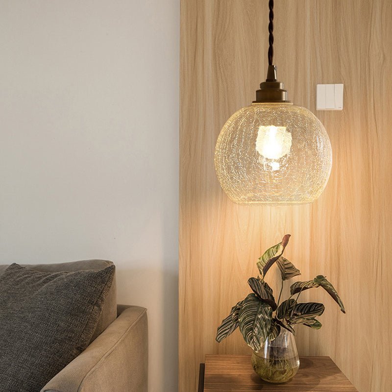 Kryształowa szklana lampa wisząca