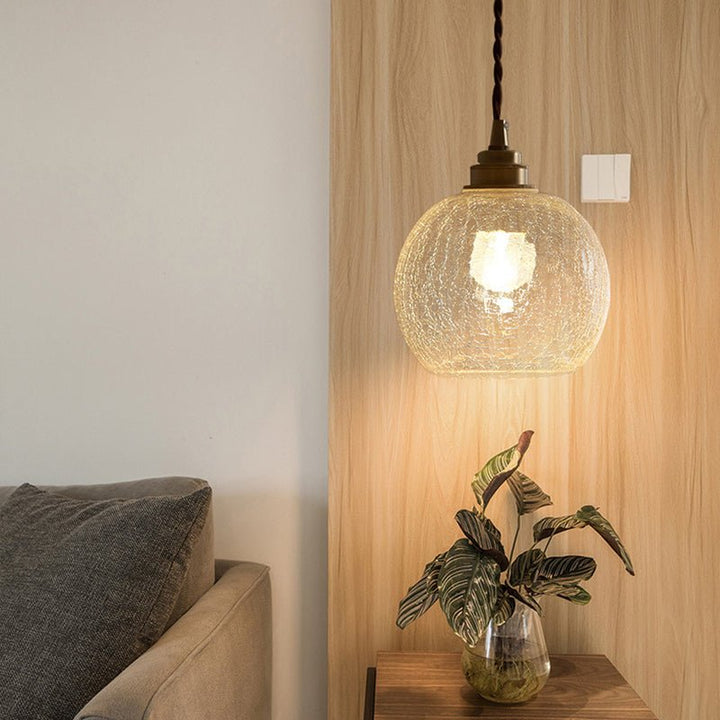 Kryształowa szklana lampa wisząca