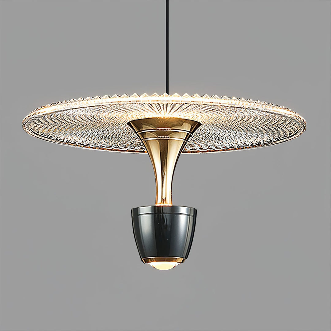 Nowoczesna Lampa Wisząca w Kształcie Dysku LED