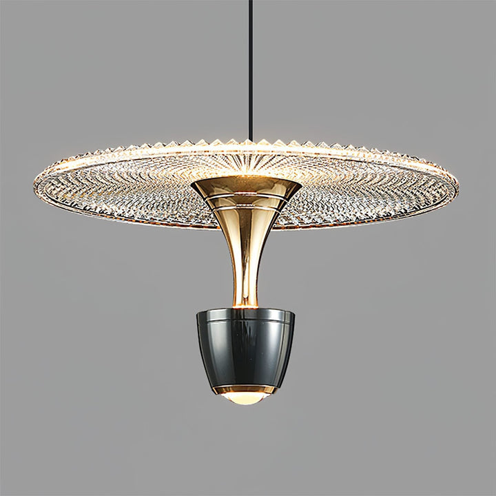 Nowoczesna Lampa Wisząca w Kształcie Dysku LED