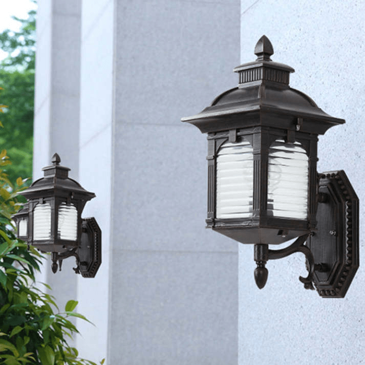 Lampa ścienna Antyczne Szkło
