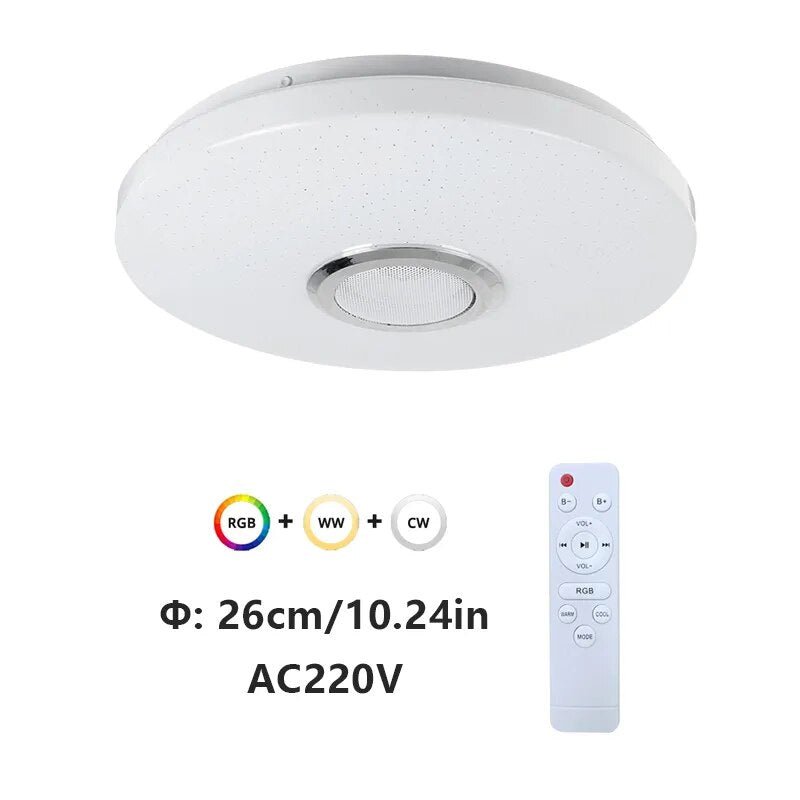 Lampa sufitowa z głośnikiem