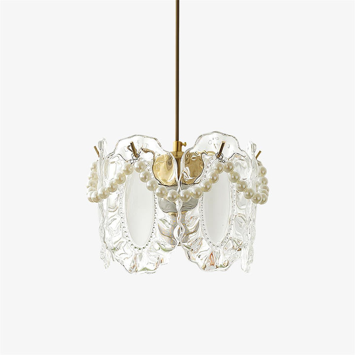 Lampa Wisząca Szklana Kwiatowa