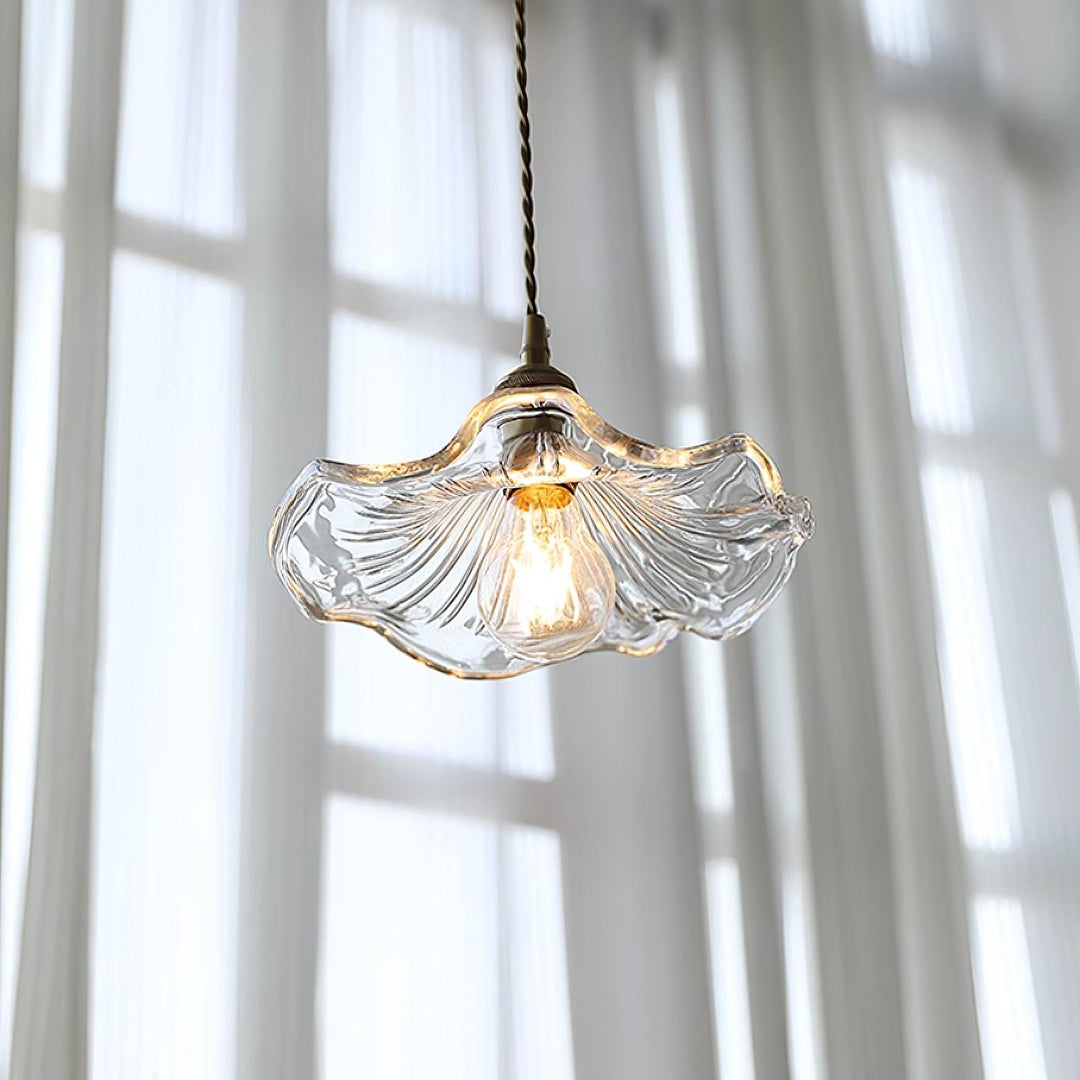Lampa wisząca szklana Flower