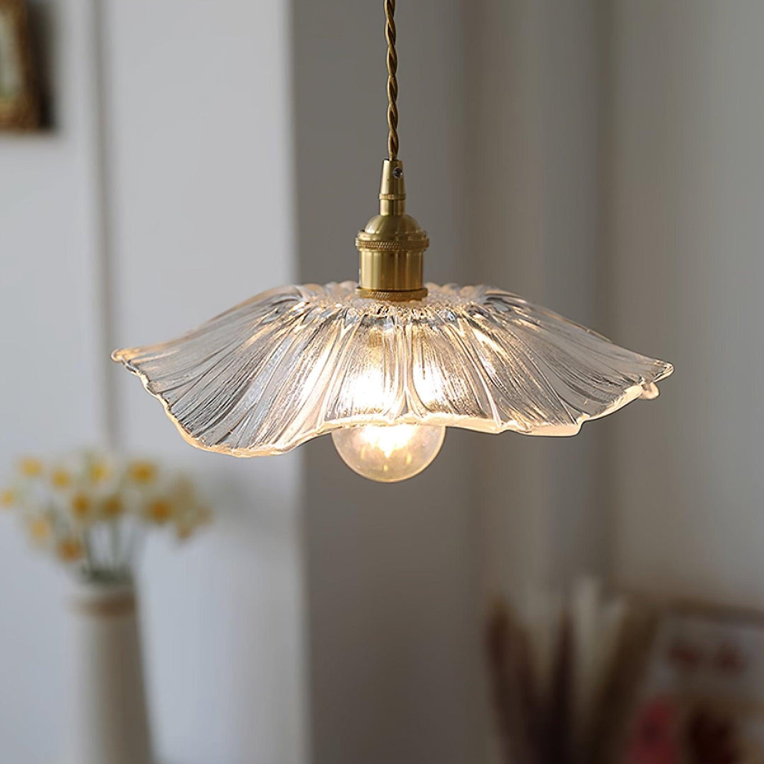 Lampa wisząca szklana Flower