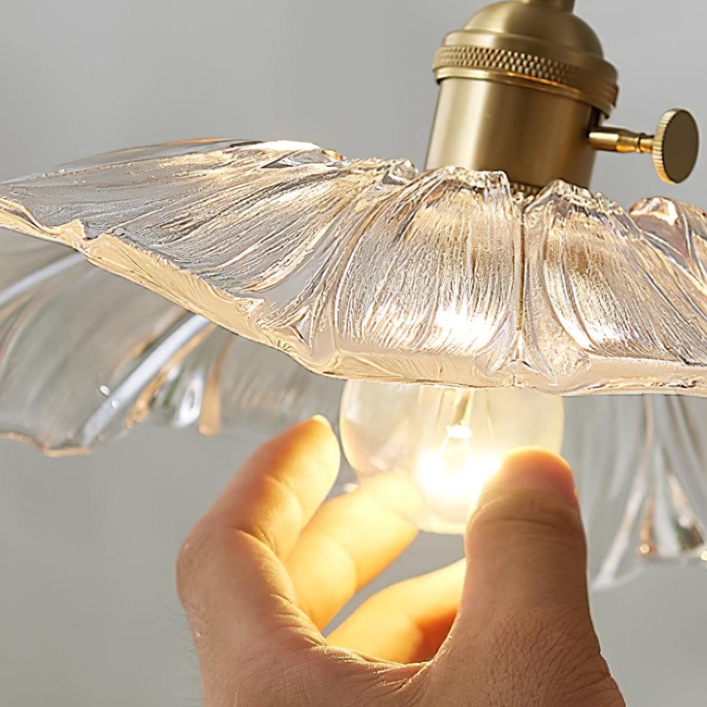Lampa wisząca szklana Flower