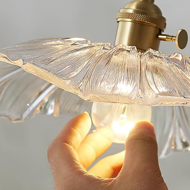 Lampa wisząca szklana Flower