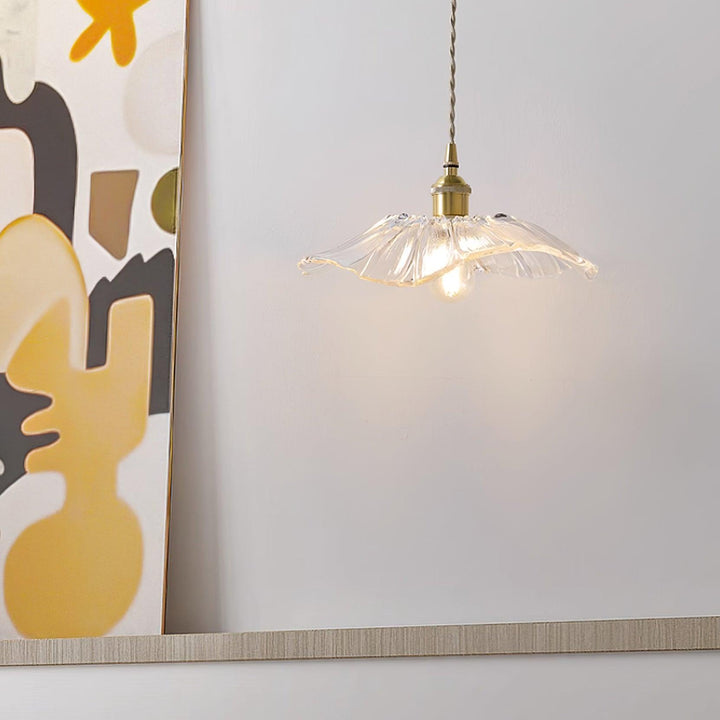 Lampa wisząca szklana Flower