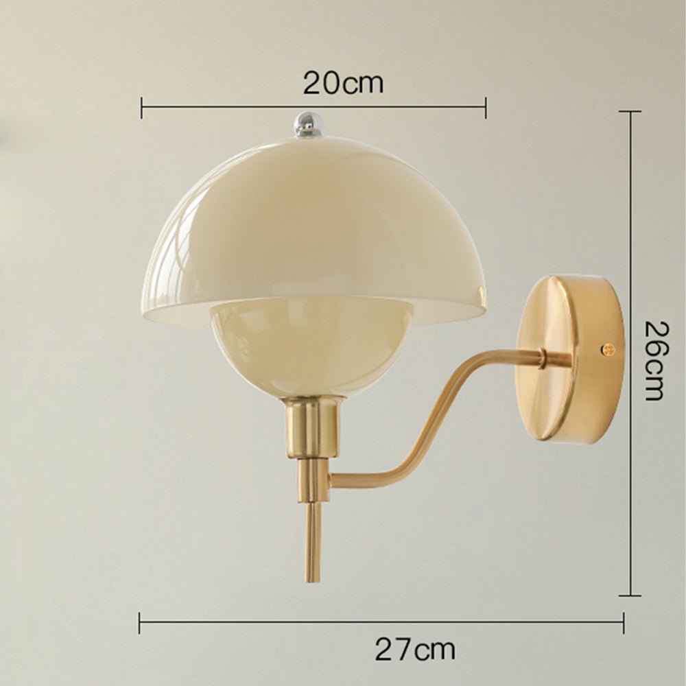 Lampa Ścienna Grzyb Kremowa