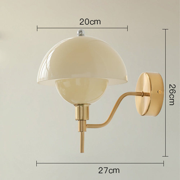 Lampa Ścienna Grzyb Kremowa