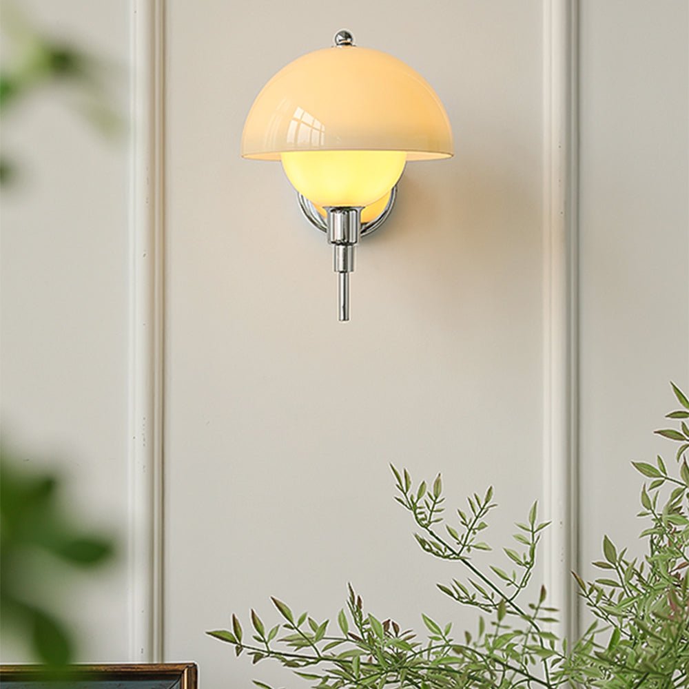 Lampa Ścienna Grzyb Kremowa