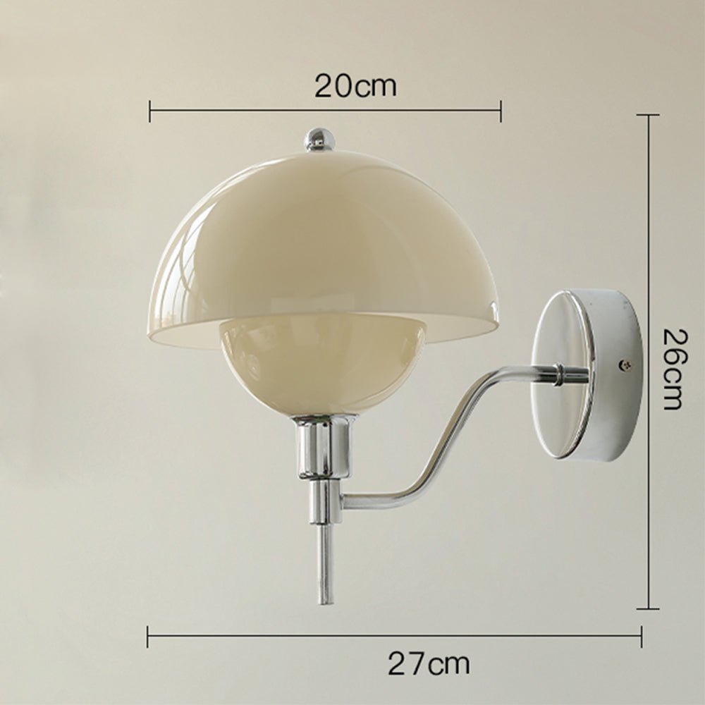 Lampa Ścienna Grzyb Kremowa