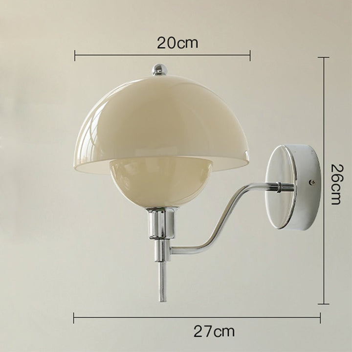 Lampa Ścienna Grzyb Kremowa