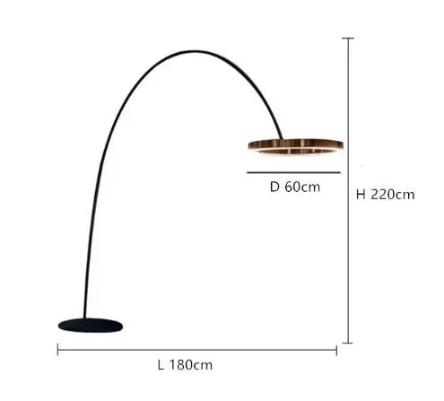 Skandynawska lampa stojąca LED