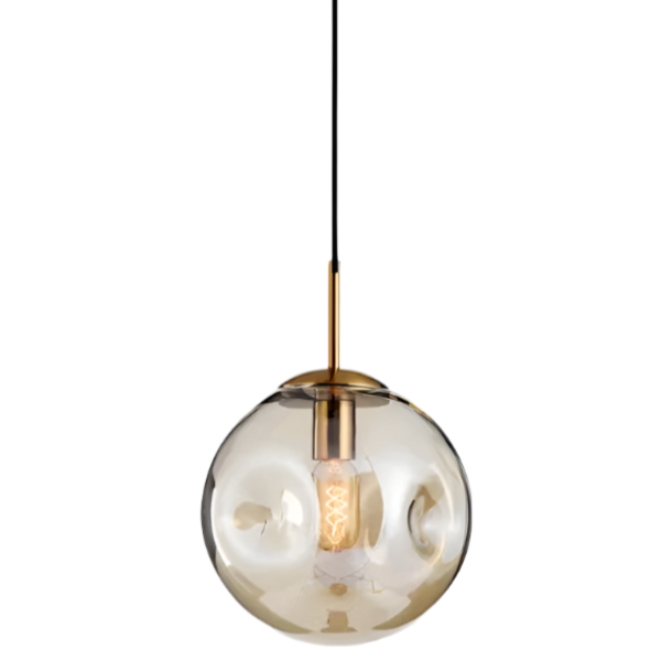Brikey szklana kula lampa wisząca