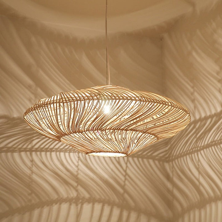 Radiar - Vintage lampa wisząca z rattanu