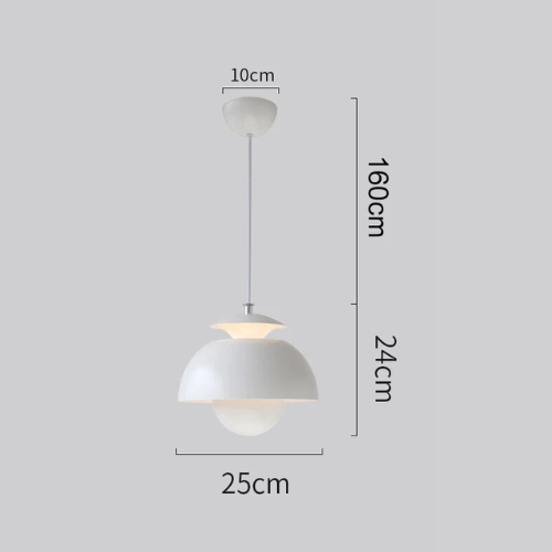 Skandynawska nowoczesna lampa LED wisząca