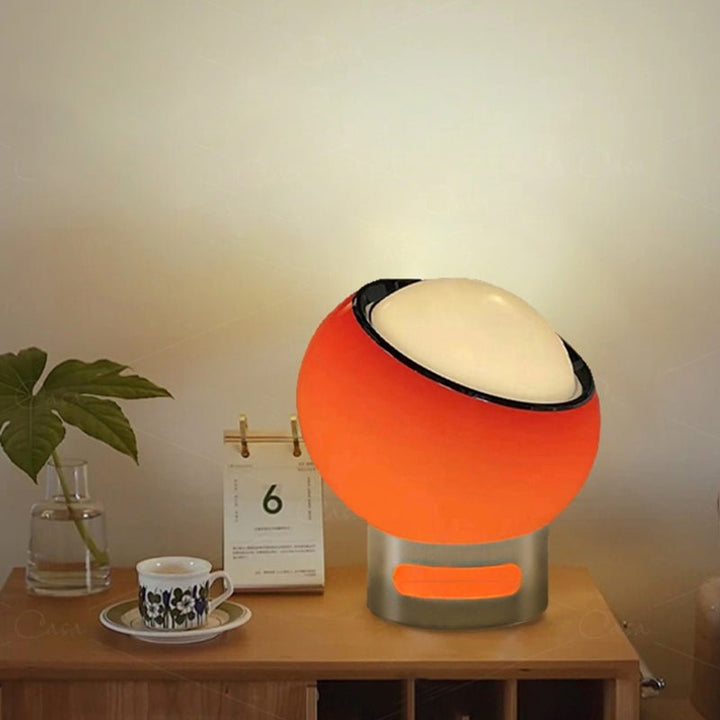 Lampa stołowa Bauhaus z francuskiego opalu