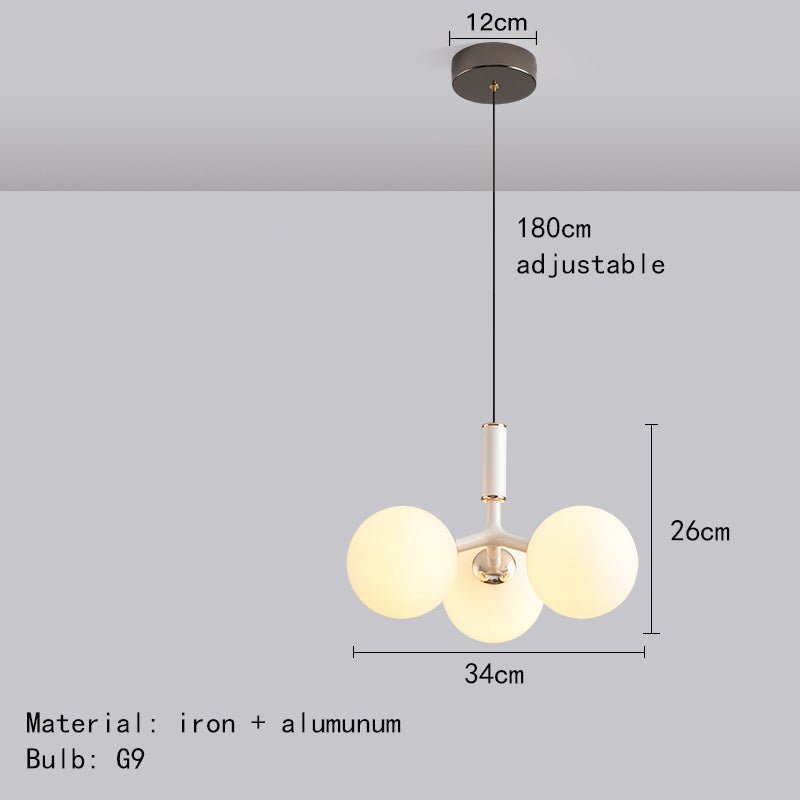 Luksusowa szklana lampa wisząca w stylu nordyckim