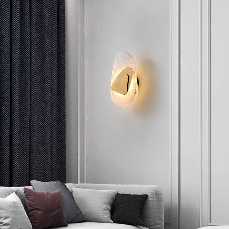 Kreatywna Szklana Nowoczesna Lampa LED na Ścianę