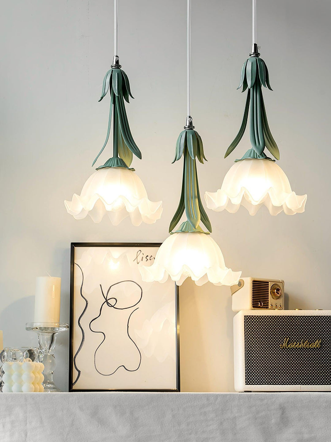 Lampa wisząca konwalia