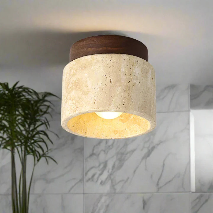 Japońska Kreatywna Lampa sufitowa w stylu kremowym