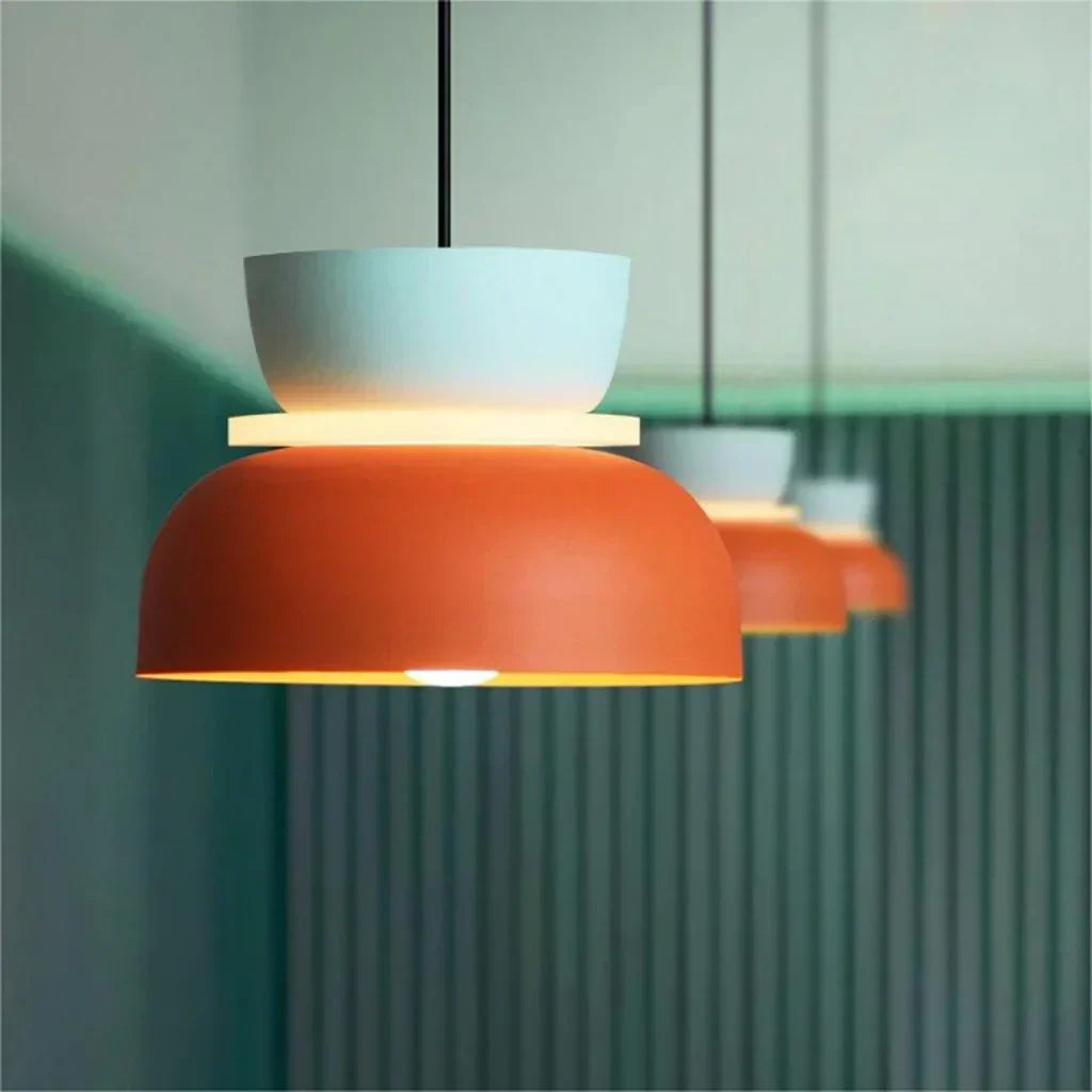 Dulcy Kleurblok Skandynawska Lampa Wisząca