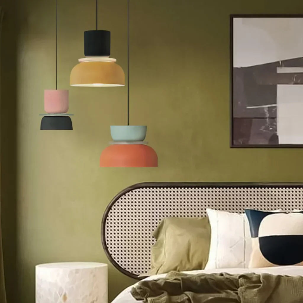 Dulcy Kleurblok Skandynawska Lampa Wisząca