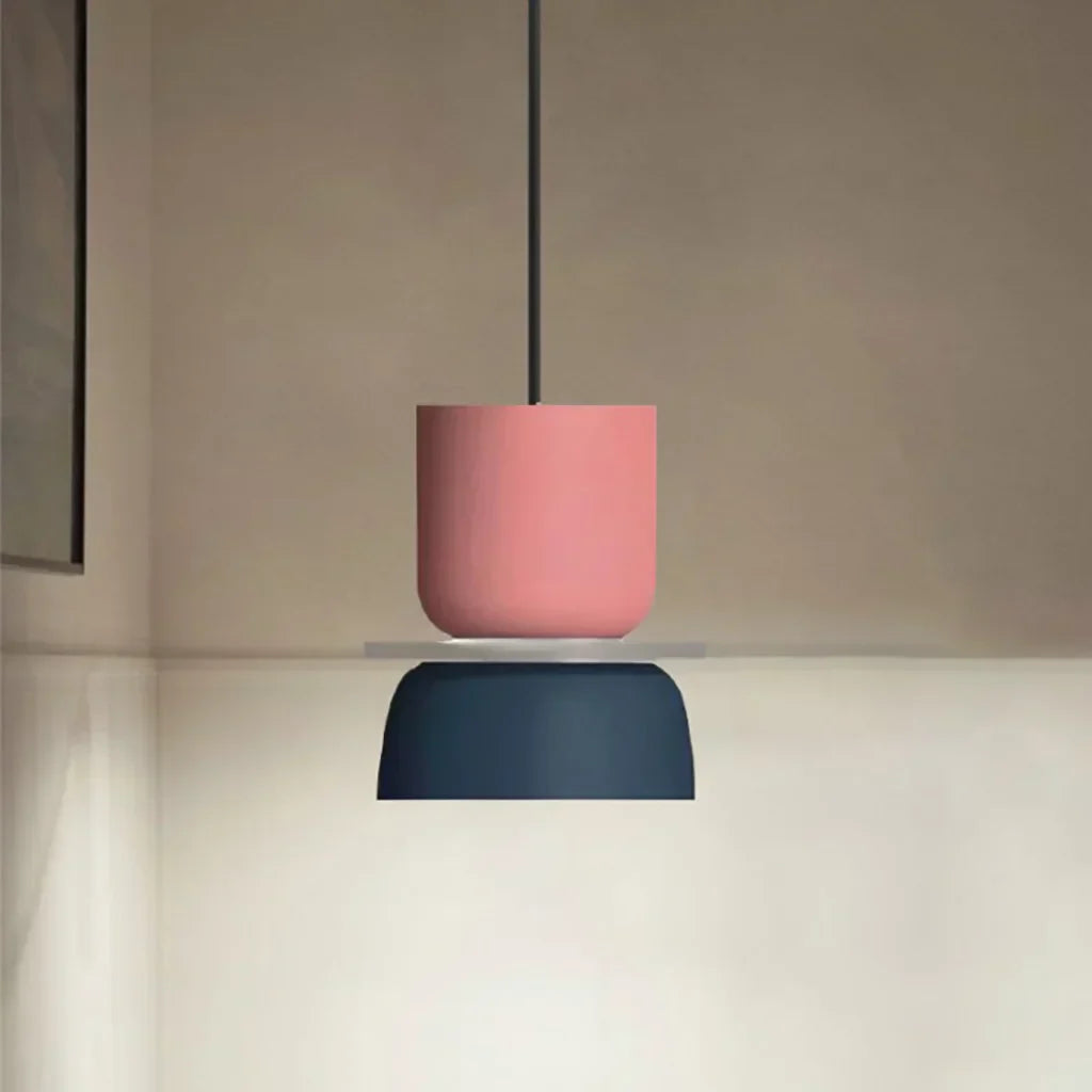 Dulcy Kleurblok Skandynawska Lampa Wisząca